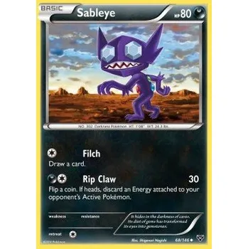 Sběratelská karetní hra Pokémon XY 068/146 Sableye - XY Stav: Excellent, Verze: NORMAL