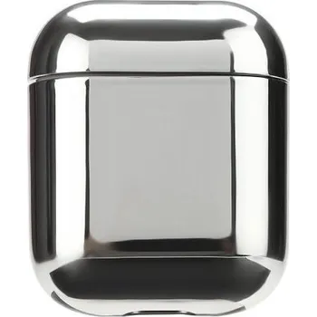 Pouzdro na mobilní telefon Ochranný metalický obal pro AirPods 1 / 2 - stříbrný