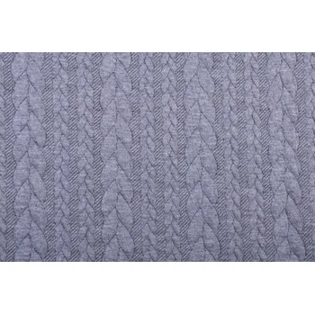 Silnější úplet s copánky v šedé barvě 132.219/5002