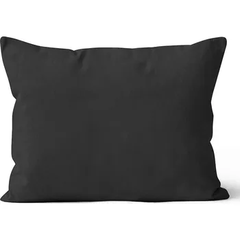 Povlak na dekorativní polštářek Mikroplyšový povlak na polštář 50x70 cm Černý