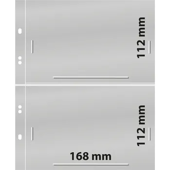 Obal pro sběratelský předmět Lindner Multi Collect - 2 kapsy (168 x 112 mm) Varianta: průhledná