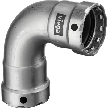 Fitinka VIEGA MEGAPRESS 4216 oblouk 90°, 1/2", lisovací, topení, uhlíková ocel 694517