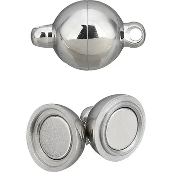 Materiál na výrobu šperku Magnetické zapínání Kulička 6mm - 1ks - Nerez RL