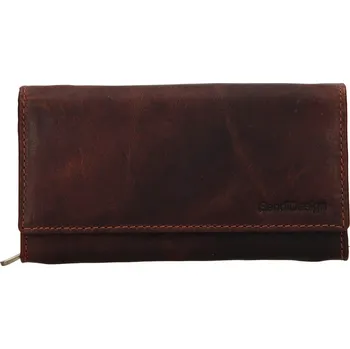 Peněženka Dámská kožená peněženka SendiDesign Dinta - hnědá