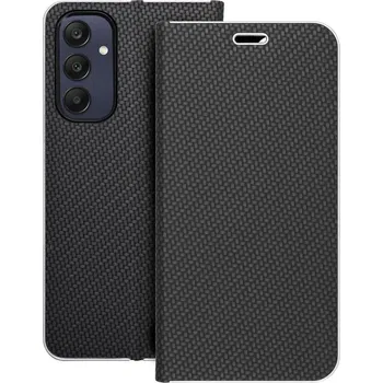 Pouzdro Forcell LUNA Book Carbon pro SAMSUNG A25 5G , černé