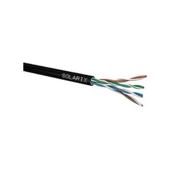 Síťový kabel Instalační kabel Solarix venkovní gelový UTP, Cat5E, drát, PE, box 305m SXKD-5E-UTP-PEG