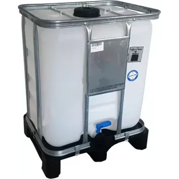 nádrž IBC KONTEJNER 300L 150/50 UN PLASTOVÁ PAL. INTEGROVANÝ KLAPKOVÝ KOHOUT DN50-TĚSNĚNÍ PCP