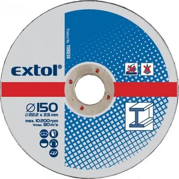 Řezný kotouč Extol Craft 108030 kotouče řezné na kov 150x2,5x22,2 mm, 5ks