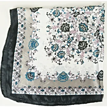 Šála UNI Dámský šátek s hedvábím F6 Barva: černá