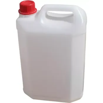 Kanystr PLASTOVÝ KANYSTR 5L NATURAL 165G LEHČENÝ NESTOHOVATELNÝ BEZ UN DIN 38MM VČETNĚ UZÁVĚRU