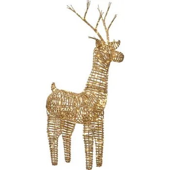 Vánoce Vánoční venkovní dekorace sob s LED osvětlením, 24x60x104 cm