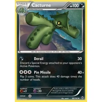 Sběratelská karetní hra Pokémon BKT 088/162 Cacturne - BREAKthrough Stav: Excellent, Verze: NORMAL