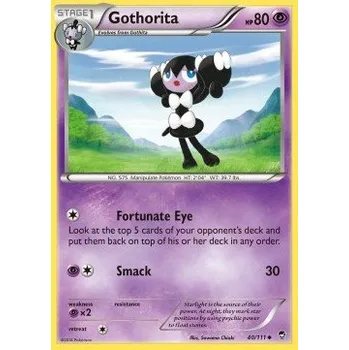 Sběratelská karetní hra Pokémon FFI 040/111 Gothorita - Furious Fists Stav: Excellent, Verze: NORMAL