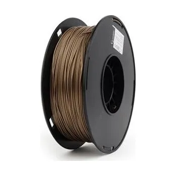 Filament GEMBIRD Tisková struna (filament) PLA PLUS, 1,75mm, 1kg, zlatá metalická