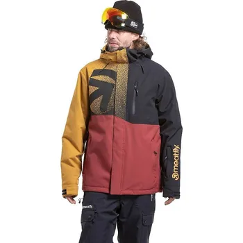 Sportovní oblečení bunda Meatfly Shader - Wood/Merlot XL