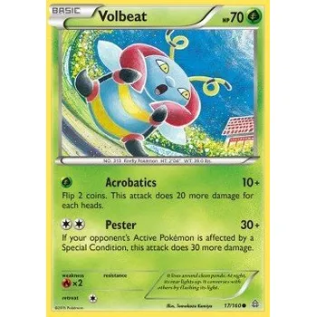 Sběratelská karetní hra Pokémon PRC 017/160 Volbeat - Primal Clash Stav: Excellent, Verze: NORMAL