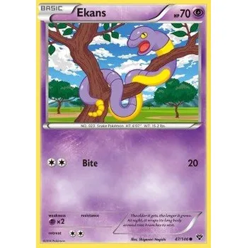 Karetní hra Pokémon XY 047/146 Ekans - XY Stav: Excellent, Verze: NORMAL