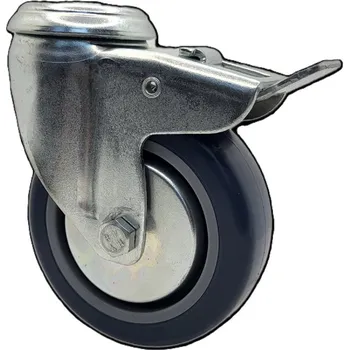 Pojezdové kolečko Agila TENTE Přístrojové kolečko 075mm, s brzdou, uchycení na šroub, 1477PAH075P30-11