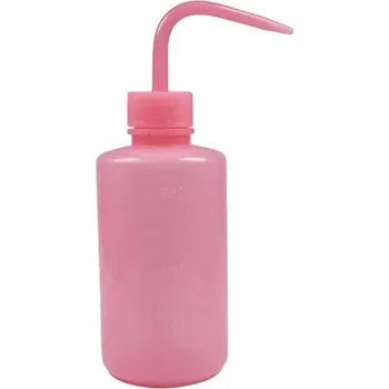 Plastová láhev 250 ml čirý plast na vodu | láhev, nádoba - růžový