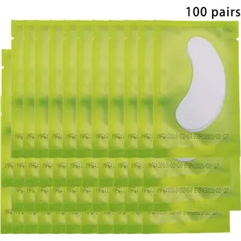 Péče o oční okolí Hydrogelové oční masky pro prodloužení řas | kosmetika, péče o oči - A-100 párů--zelená