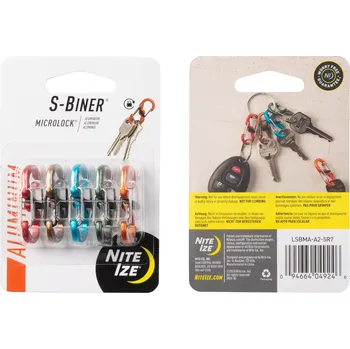 pomocná karabina Nite Ize S-Biner MicroLock Al barvené (5ks) (Karabiny Nite Ize S-Biner MicroLock Al barvené (5ks))