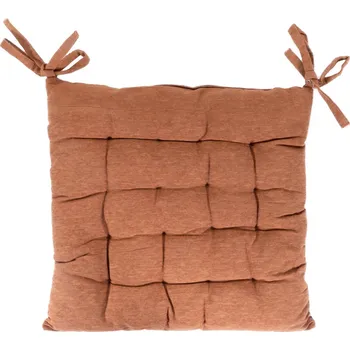 Podsedák Home Styling Collection Čtvercový podsedák na židli, 40 x 40 cm, terakotový