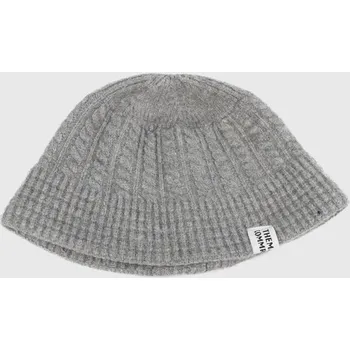 Pokrývka hlavy Dámský zimní vlněný klobouk | Teplá čepice - šedá