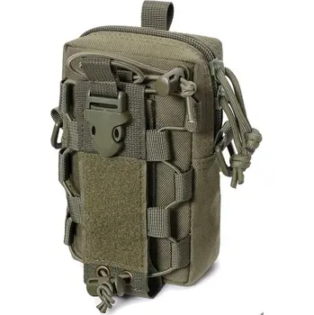 Outdoorové zavazadlo Taktická taška na opasek s kapsou na láhev | Multifunkční pouzdro - Zelená