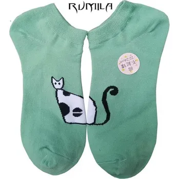 Dámské ponožky Veselé ponožky | ponožky s kočkou - V5