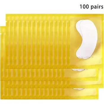 Péče o oční okolí Hydrogelové oční masky pro prodloužení řas | kosmetika, péče o oči - A-100 párů--zlato