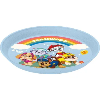 Talíř Dětský talíř CONNECT Tlapková Patrola, modrý, 20,5 cm, KOZIOL