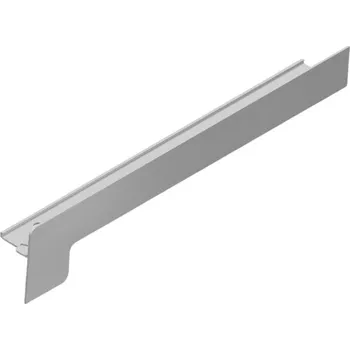 Parapet Koncovka z Alu 300 /25 mm, pro montáž po omítce - stříbrný elox EV1, pravá