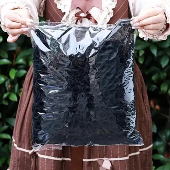 Barevné gumičky do vlasů pro děti | dětské doplňky, vlasové gumičky 100 ks - černý