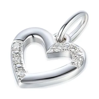 Přívěsek Gems, Decentní přívěsek Dony, bílé zlato s diamanty, 585-38-2-8003.1B00.0.00.HSISC.000.21