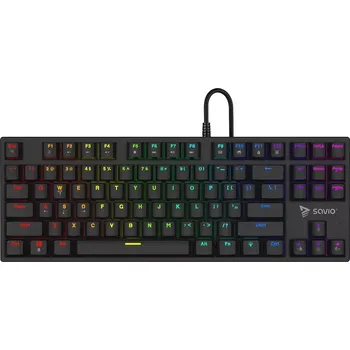Klávesnice Mechanická herní klávesnice RGB Savio Tempest X2 s přepínači Outemu Brown
