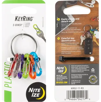 Nite Ize KeyRing S-Biner (Klíčenka Nite Ize KeyRing S-Biner stříbrná)