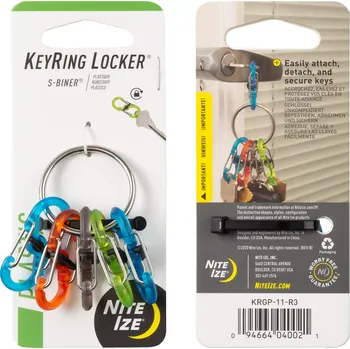Nite Ize KeyRing Locker S-Biner (Klíčenka Nite Ize KeyRing Locker S-Biner)