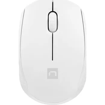 Myš Natec STORK/Kancelářská/Optická/1 600 DPI/Bezdrátová USB/Bílá