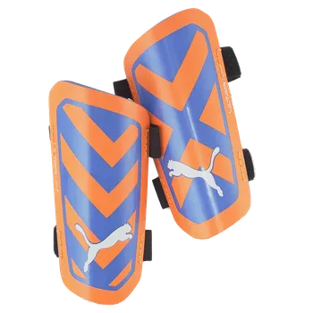 Fotbalový chránič Puma ULTRA Light Strap modrá/oranžová UK XS