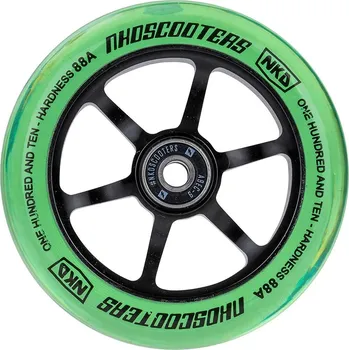 Kolečko ke koloběžce Kolečko NKD Rally Stunt 110mm green/black