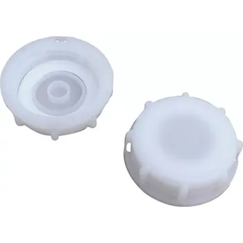 IBC kontejner ZÁSLEPKA M DN 50/60 MM S60x6 BÍLÁ JEDNODÍLNÁ