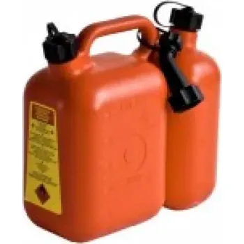 Kanystr KANYSTR NA PHM, KOMBINOVANÝ 5 + 2,5L, UN, 310x151x312 MM, UZAVĚRY 30 MM, S NÁLEVKOU, 820 G