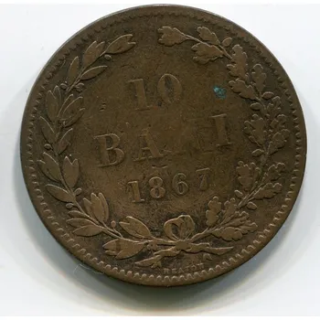 RUMUNSKO. 10 bani 1867 HAETON.
