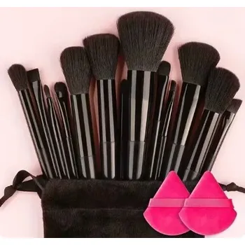 Kosmetický štětec Sada 13 štětců na líčení | Kosmetické štětce - 13zhi černá růže str