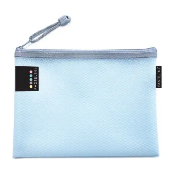 Spisové desky na zip síťované PASTELINi - A5 / modrá