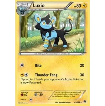 Karetní hra Pokémon BKP 045/122 Luxio - BreakPoint Stav: Near Mint, Verze: REVERSE HOLO
