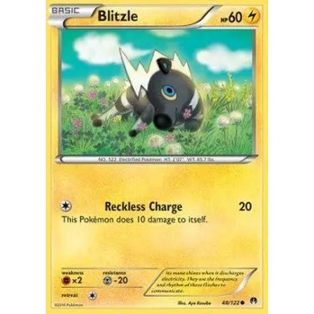 Karetní hra Pokémon BKP 048/122 Blitzle - BreakPoint Stav: Near Mint, Verze: REVERSE HOLO