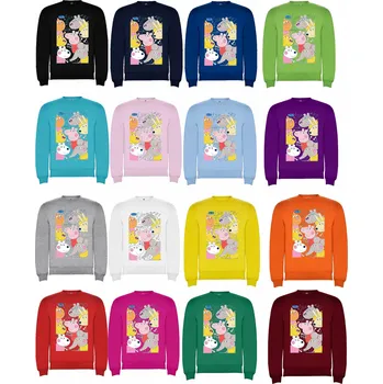 Dětská móda Mikina bez kapuce Prasátko Peppa Barva: Tyrkys, Velikost: 146/152 - 11/12