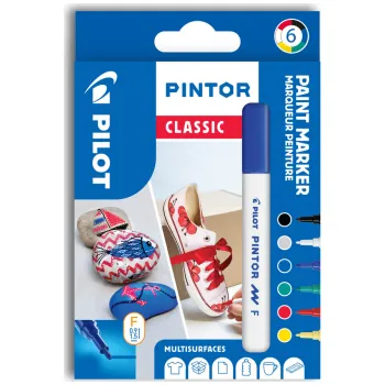 Popisovač Pilot Pintor F Classic akryl / sada 6 ks