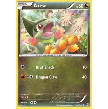 Sběratelská karetní hra Pokémon BKT 108/162 Axew - BREAKthrough Stav: Excellent, Verze: NORMAL